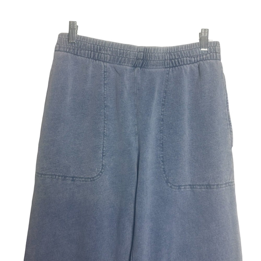 DOT BOUTIQUE Knit Wide-Leg Pants in Light Blue Size Large — NWT - Picture 4 of 10